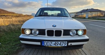 BMW Seria 5 E34 Sedan 520 i 24V 150KM 1990 BMW Seria 5 520i 150KM Klima Skora z Grecji Bez Rdzy 2.0 Benzyna 150KM, zdjęcie 4