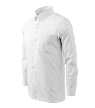 Elegancka Koszula Męska Komfort Style LS MALFINI Biała XL