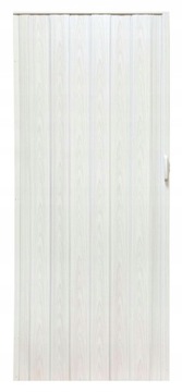 DRZWI HARMONIJKOWE PCV PRZESUWNE SKŁADANE LAKIEROWANE BIAŁY DĄB 004 90 cm