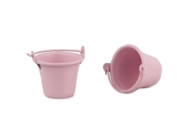 mini DONICZKA WIADERKO metalowe 3,5 cm różowe