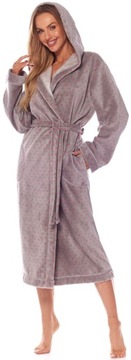 ДЛИННЫЙ ТЕПЛЫЙ ЦВЕТОЧНЫЙ ХАЛАТ ЖЕНСКИЙ ХАЛАТ M