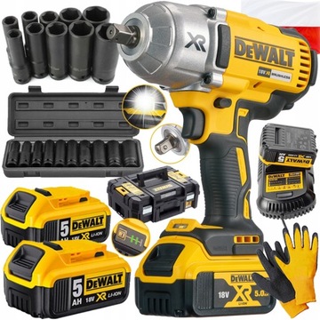 DEWALT UDAROWY KLUCZ DCF899P2 18V 2x5Ah + NASADKI