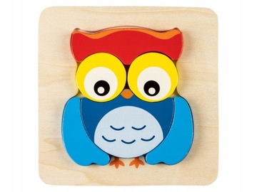 Puzzle Playtive SOWA 6 elementów 2D