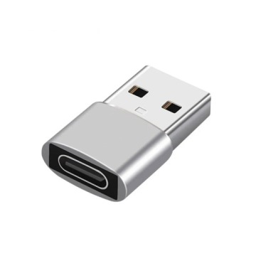 АДАПТЕР USB-C НА USB-A АДАПТЕР OTG СЕРЕБРЯНЫЙ