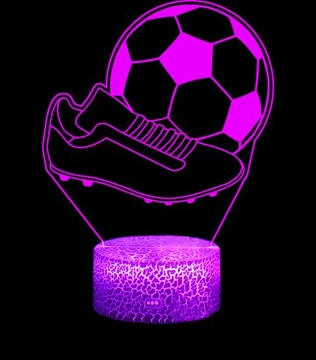 3D светодиодный USB-ночник с футбольными пробками