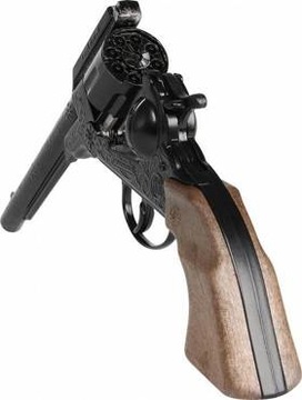 МЕТАЛЛ КОВБОЙ РЕВОЛЬВЕР с колпачками GONHER