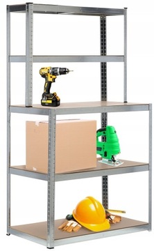 REGAŁ METALOWY z nadstawką GARAŻOWY 180x100x60 2w1