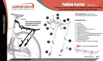 IBERA IB-RA17 Велосипедное крепление с креплениями