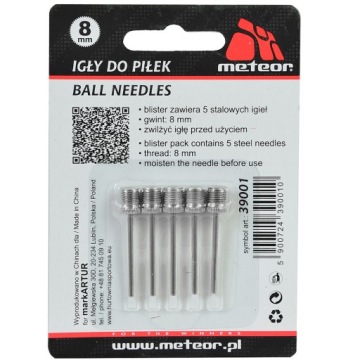 Иглы для помпы Meteor 8мм 5шт (39001)