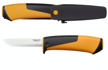 FISKARS Nóż uniwersalny z wbudowaną ostrzałką (pomarańczowy) 1023618