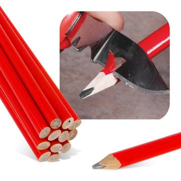 12x Карандаш для столярных и каменных работ, плоский стилус для технических маркеров HB