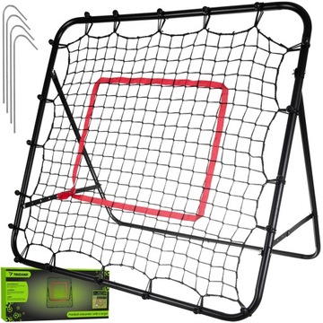 REBOUNDER RAMA TRENINGOWA TRENAŻER BRAMKA 120x120 DO PIŁKI NOŻNEJ SIATKA