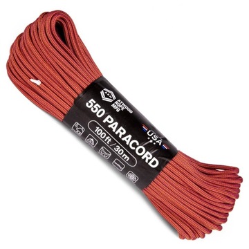 веревка, паракорд 550 Atwood Rope - красный
