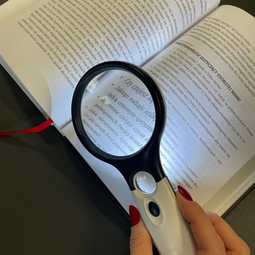 Лупа Лупа для чтения с подсветкой, двойными 3 светодиодами
