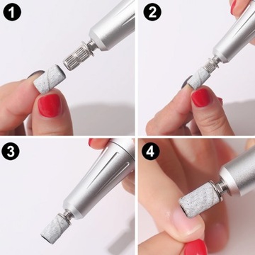 Насадки для педикюра и маникюра Мини-абразивные подушечки, 3 мм, зернистость № 240.