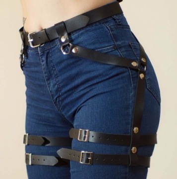 OZDOBNE PASY PASKI NA UDA Rhune Harness Uprząż, uniwersalny