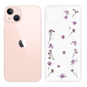 Etui Pokrowiec Case Kwiaty do Apple Iphone 13