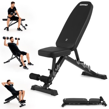 Ławka Treningowa Składana z Regulacją Zipro Jacked