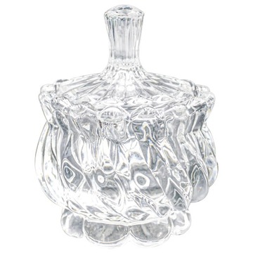 STYLOWA SZKLANA CUKIERNICA Z POKRYWKĄ JAKOŚĆ 200ml