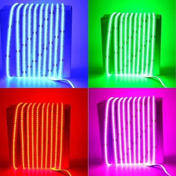 ВОДОНЕПРОНИЦАЕМЫЕ ЦВЕТНЫЕ СВЕТОДИОДЫ RGBW STRIP COB 3920 1м