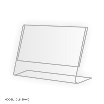 Cenówka z plexi, Stojak na opis CL1-60x40 Witryna