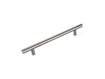 Uchwyt meblowy reling rurka metal INOX/SZLIF 192/252 mm + wkręty