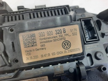 СПИДОМЕТР VIRTUAL PASSAT B8 VW ARTEON 3G0920320B