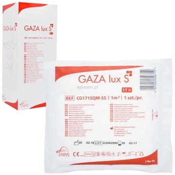 GAZA lux S gaza opatrunkowa jałowa 17N 1m2