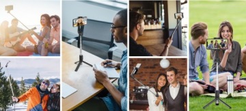 ПАЛКА ДЛЯ СЕЛФИ ШТАТИВ ДЕРЖАТЕЛЬ ДЛЯ ФОТО + ПУЛЬТ BLUETOOTH 3в1