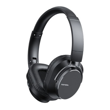 Tonsil Słuchawki Bezprzewodowe R65BT Bluetooth Nauszne ANC CZARNE +Mikrofon