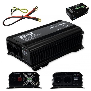 PRZETWORNICA NAPIĘCIA SINUS 3000 12V 230V VOLT PL