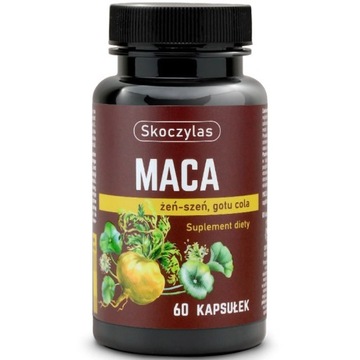 SKOCZYLAS Maca Żeń-Szeń Gotu Cola 60caps SIŁA
