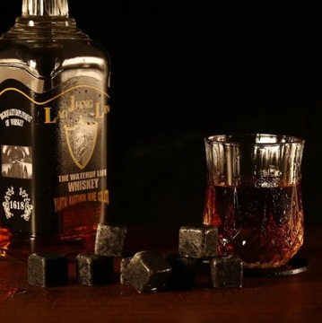 НАБОР Кубиков с камнями для стаканов для виски Деревянный поднос в подарок для него