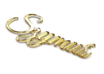 Золотой топпер для причастия НАБОР украшений для торта для причастия Надпись на кресте ИМЯ