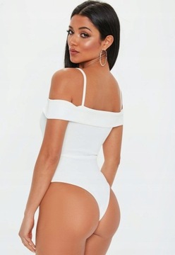 MISSGUIDED BIAŁE BODY RAMIĄCZKA 34