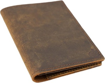 ETUI POKROWIEC SKÓRZANY DOKUMENTY KARTY PASZPORT SKÓRA VINTAGE BLOKADA RFID