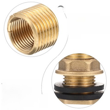 ZŁĄCZKA ZBIORNIKA WODY PODWÓJNY GWINTOWANY ADAPTER WĘŻA