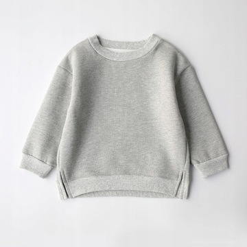 dziecięcy polarowy sweter z okrągłym dekoltem 0K1