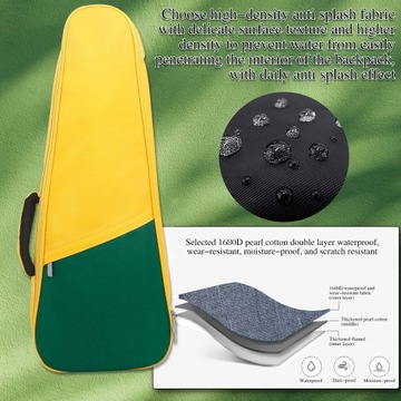 Сумка-рюкзак для укулеле 23 дюйма, сумка-рюкзак для гавайской гитары Uke