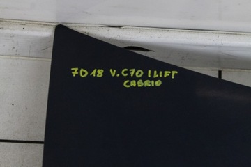 VOLVO C70 I CABRIO VÍKO KUFRU KUFRU ZADNÍ
