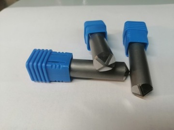 Frez diamentowy V PCD do granitu. Cztery krawędzie,10mm 90 stopni