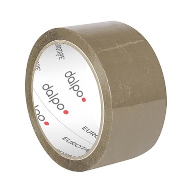 6x Taśma pakowa solvent brązowa Dalpo 48/60m