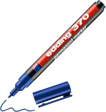 MARKER PERMANENTNY E-370 EDDING, 1MM, NIEBIESKI
