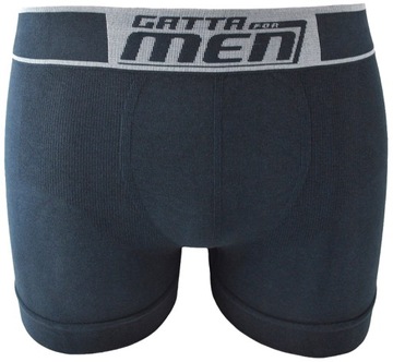 6 X GATTA BOXER МУЖСКИЕ БОКСЕРНЫЕ ШОРТЫ ХЛОПОК СЕРЫЙ ЧЕРНЫЙ M