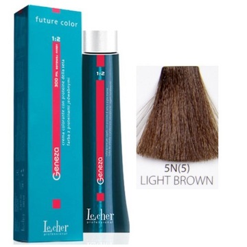 Lecher Professional Geneza farba do włosów 5N 5 Jasny Brąz Natura 100ml