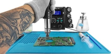 Паяльная станция горячим воздухом, машина для сварки пластика горячим воздухом YIHUA 959D-II