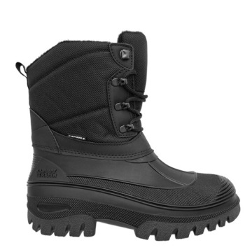 ŚNIEGOWCE BUTY OCIEPLANE LEKKIE WŁOSKIE SPIRALE BOROUGH CZARNE UNISEX 42