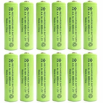 Styl AA 600 mAh 20 baterii Akumulatory AA Solar Li