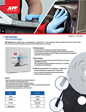 APP BUTYLATE уплотнительная лента 8мм х 6м лучшее качество 1042