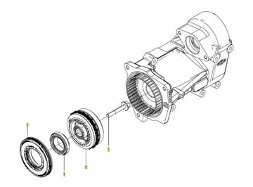 Комплект сцепления компрессора MAN TGX TGS оригинал KNORR 51.54100-6065 / 6066